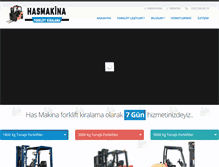Tablet Screenshot of forkliftkiralama.net